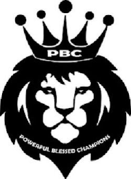 PBC POWERFUL BLESSED CHAMPIONS logo