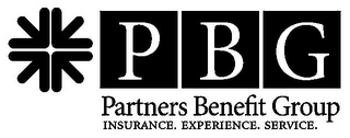 PBG PARTNERS BENEFIT GROUP INSURANCE. EXPERIENCE. SERVICE. logo