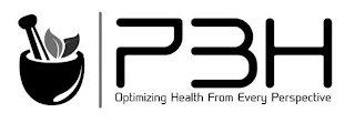 PBH OPTIMIZING HEALTH FROM EVERY PERSPECTIVE logo