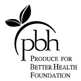 PBH PRODUCE FOR BETTER HEALTH FOUNDATION logo