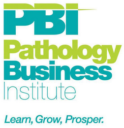 PBI PATHOLOGY BUSINESS INSTITUTE LEARN, GROW, PROSPER logo