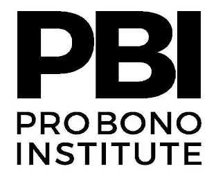 PBI PRO BONO INSTITUTE logo