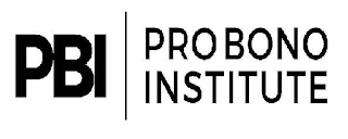 PBI PRO BONO INSTITUTE logo