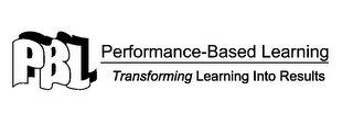 PBL PERFORMANCE-BASED LEARNING TRANSFORMING LEARNING INTO RESULTS logo