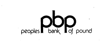 PBP PEOPLES BANK OF POUND logo