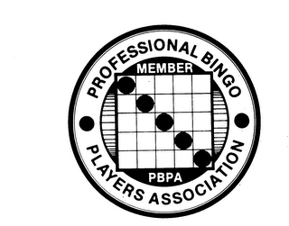 PBPA MEMBER PROFESSIONAL BINGO PLAYERS ASSOCIATION logo