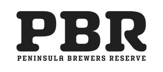 PBR PENINSULA BREWERS RESERVE logo