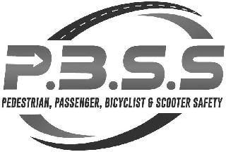 P.B.S.S PEDESTRIAN, PASSENGER, BICYCLIST & SCOOTER SAFETY logo