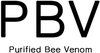 PBV PURIFIED BEE VENOM logo