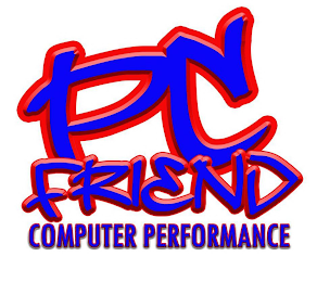 PC FRIEND COMPUTER PERFORMANCE logo