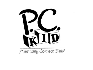 P.C. KID POLITICALLY CORRECT CHILD logo
