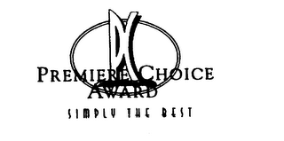 PC PREMIERE CHOICE AWARD SIMPLY THE BEST logo