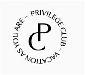 PC PRIVILEGE CLUB - VACATION AS YOU ARE logo