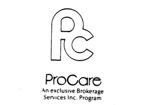 PC PROCARE AN EXCLUSIVE BROKERAGE SERVICES INC. PROGRAM logo