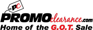 PC PROMOCLEARANCE.COM HOME OF THE G.O.T. SALE logo