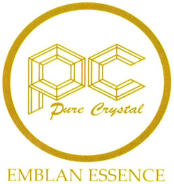 PC PURE CRYSTAL EMBLAN ESSENCE logo