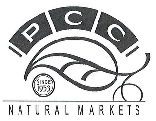 PCC NATURAL MARKETS SINCE 1953 logo