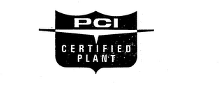 PCI CERTIFIED PLANT logo