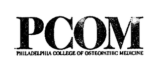 PCOM PHILADELPHIA COLLEGE OF OSTEOPATHIC MEDICINE logo