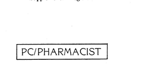 PC/PHARMACIST logo