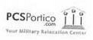PCS PORTICO.COM YOUR MILITARY RELOCATION CENTER logo