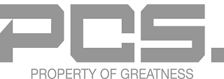 PCS. PROPERTY OF GREATNESS logo
