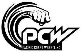 PCW PACIFIC COAST WRESTLING logo