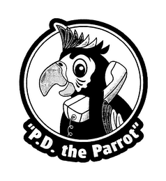 "P.D. THE PARROT" logo