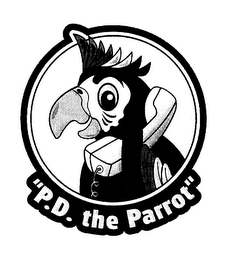 "P.D. THE PARROT" logo