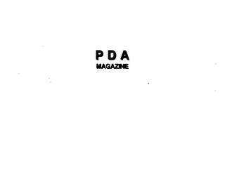 PDA MAGAZINE logo