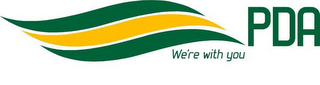 PDA WE'RE WITH YOU logo