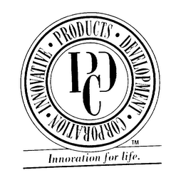 PDC INNOVATIVE PRODUCTS DEVELOPMENT CORPORATION INNOVATION FOR LIFE. logo