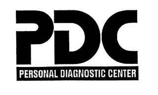 PDC PERSONAL DIAGNOSTIC CENTER logo