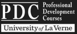 PDC PROFESSIONAL DEVELOPMENT COURSES UNIVERSITY OF LA VERNE logo