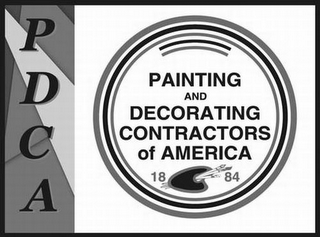 PDCA PAINTING AND DECORATING CONTRACTORS OF AMERICA 1884 logo