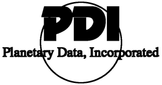 PDI PLANETARY DATA, INCORPORATED logo