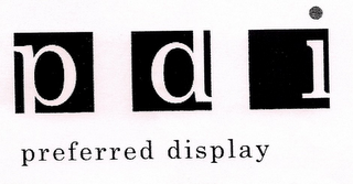 PDI PREFERRED DISPLAY logo