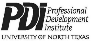 PDI PROFESSIONAL DEVELOPMENT INSTITUTE UNIVERSITY OF NORTH TEXAS logo