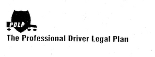 PDLP THE PROFESSIONAL DRIVER LEGAL PLAN logo