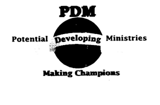 PDM POTENTIAL DEVELOPING MINISTRIES MAKING CHAMPIONS logo