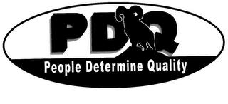 PDQ PEOPLE DETERMINE QUALITY logo