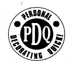 PDQ PERSONAL DECORATING QUICK! logo