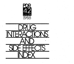 PDR 42 EDITION 1988 DRUG INTERACTIONS AND SIDE EFFECTS INDEX logo