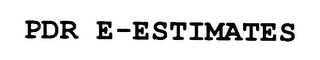 PDR E-ESTIMATES logo