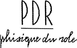 PDR PHISIQUE DU ROLE logo