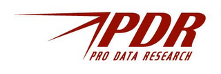 PDR PRO DATA RESEARCH logo