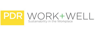 PDR WORK+WELL SUSTAINABILITY IN THE WORKPLACE logo