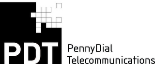 PDT PENNYDIAL TELECOMMUNICATIONS logo