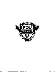 PDU AVAILABILITY THE BEST QUALITY SERVICE logo