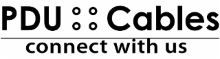 PDU CABLES CONNECT WITH US logo
